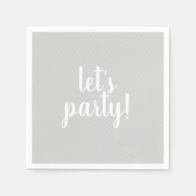 Låt oss party napkins pappersservett (Framsidan)