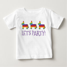 Låt oss Party! Rainbow Baby Birthday Fiesta Piñata Tee