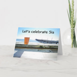 ’LÅT OSS PARTY SISTER’ BIRTHDAG ÖNSKEMÅL KORT