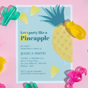 Låt oss Party som en ananas Möhippa Inbjudningar