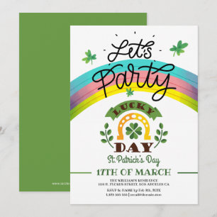 Låt oss Party St. Patric Day-inbjudan Inbjudningar