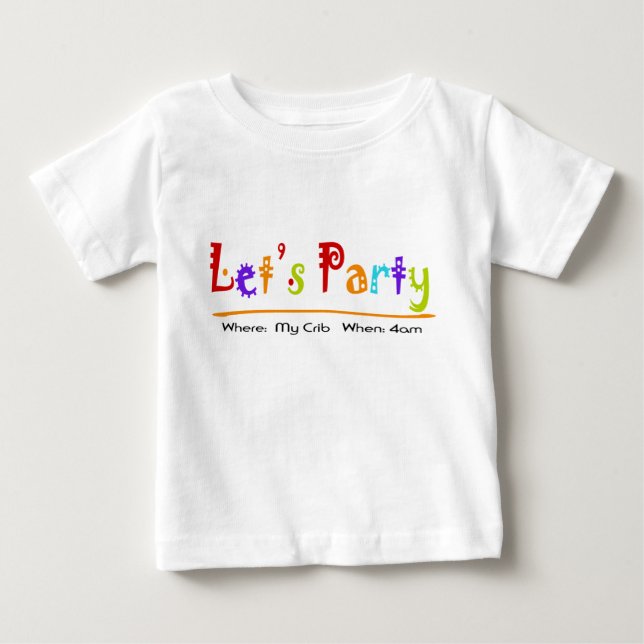 Låt oss Party! Tee (Framsida)