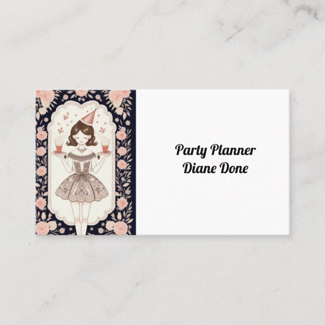 Låt oss Party Visitkort (Framsida)