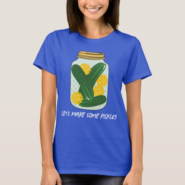 🥒 Låt oss PICKLE 🥒 Pickleball T-Shirt (Framsida)