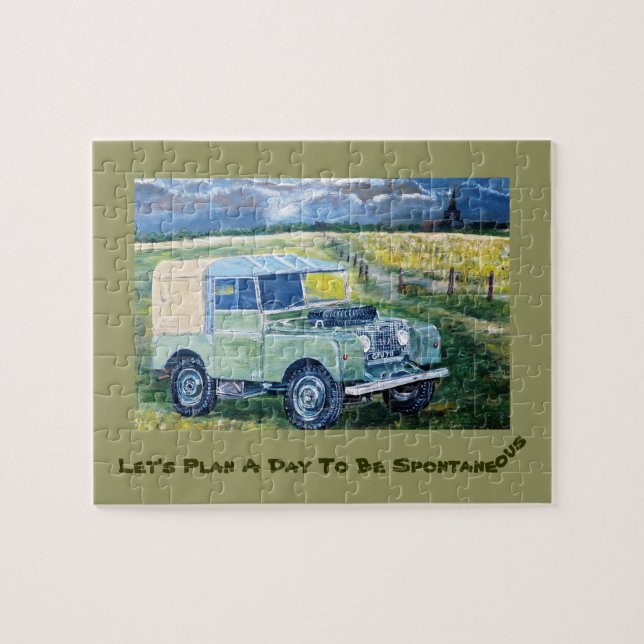 Låt oss planera en dag för att vara det spontana pussel (Horisontell)