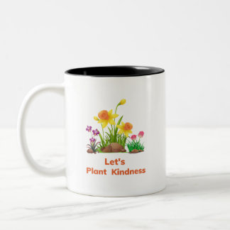 Låt oss Plant Kindness Två-Tonad Mugg