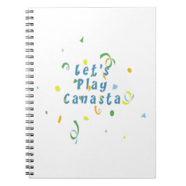 Låt oss Play Canasta Anteckningsbok