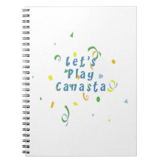 Låt oss Play Canasta Anteckningsbok