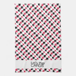 Låt oss Play Cards Kitchen Towel Kökshandduk