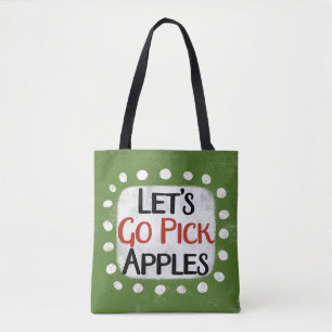 Låt oss Plockan Apple Tote Bag Tygkasse