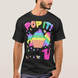 Låt oss Pop, jag blir 1 färgfull första födelsedag T Shirt