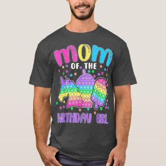 Låt oss Popit Mamma i Birthday Girl Popit T Shirt