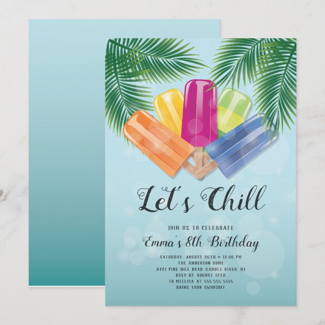 Låt oss Populationsinbjudan till hönsdagskväll Inbjudningar (Fram/baksida)