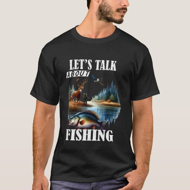 Låt oss prata om fiske t shirt (Framsida)