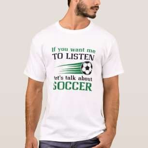 Låt oss prata om fotboll t shirt