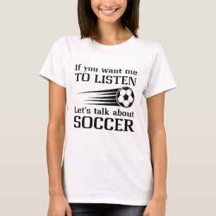 Låt oss prata om fotboll t shirt