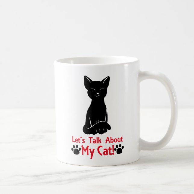 Låt oss prata om mitt katt kaffemugg (Höger)