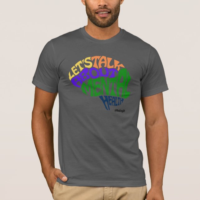 Låt oss prata om psykisk hälsa t shirt (Framsida)