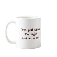 Låt oss precis instämma I-förmiddag rätt