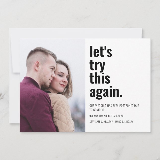 Låt oss Prova detta igen Foto Ändra datum Spara Datumet (Framsida)