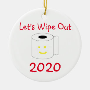 Låt oss rensning 2020 julgransprydnad keramik