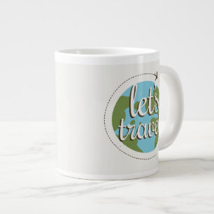 Låt Oss Resa Jumbo Mugg