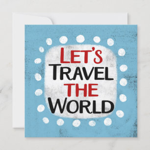 Låt oss resa med World Greeting Card Kort