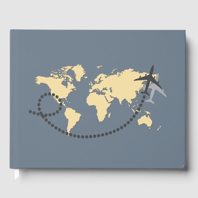 Låt oss resa på världsbilden gästböcker (Framsida)