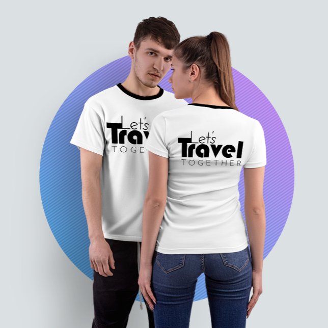 Låt oss resa | Vinterfamiljens Helgdag T Shirt (Lets Travel Together)