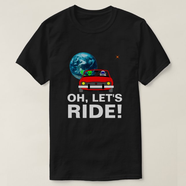 Låt oss rida! Lustigt anpassade Tee (Design framsida)