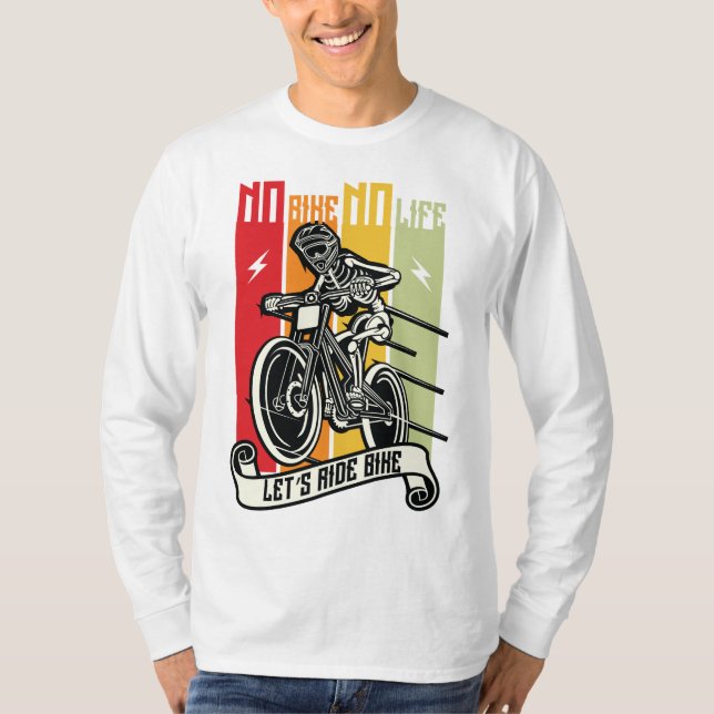 Låt oss Ride Bike T Shirt (Framsida)