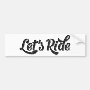 Låt oss Ride! Bildekal