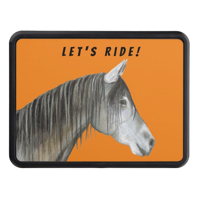 Låt oss Ride! Horse Hitch Cover Dragkroksskydd (Framsidan)