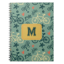 Låt oss Ride Modern Grönt Bicycle Mönster