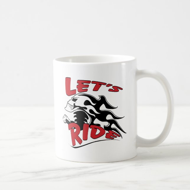 Låt oss Ride Skull Kaffemugg (Höger)