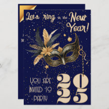 Låt oss ring i nyårsaftblått party