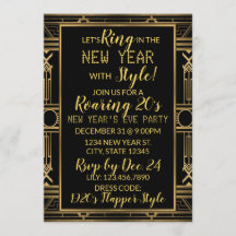 Låt oss Ring i nyårsinbjudan