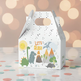 Låt oss roar Dino party barns födelsedag Presentaskar