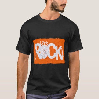 Låt oss rocka' Rockmusik Älskar Design T Shirt