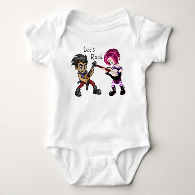 Låt oss rocka  t shirt (Framsida)