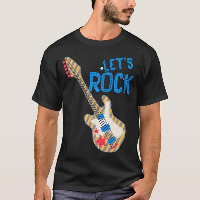 Låt oss Rocktar Sten'n Roll Retro 80s Music Women T Shirt (Framsida)