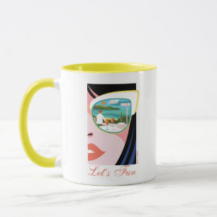 Låt oss Roligt - Vita Lotus Mugg