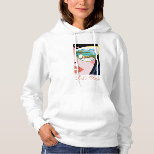 Låt oss Roligt - Vita Lotus T Shirt