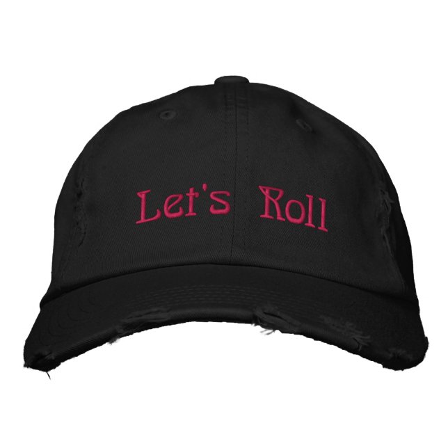 Låt oss Roll Baseball Cap Broderad Keps (Framsida)