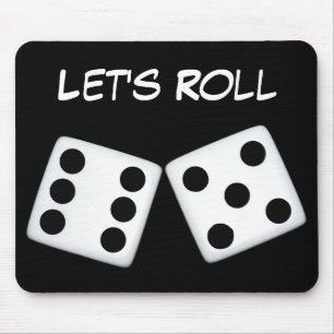 Låt oss Roll Dice Mousepad Musmatta