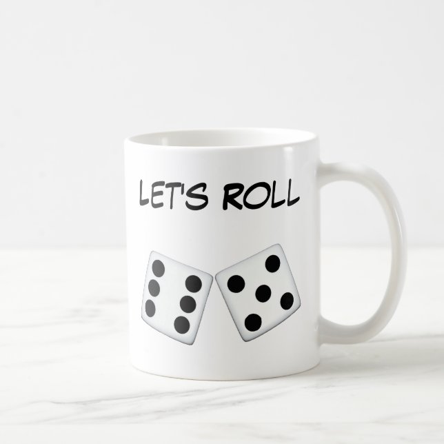 Låt oss Roll Dice Mugg (Höger)