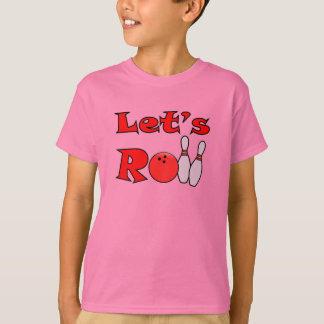 Låt oss Roll - Kids Bowling Shirt Tee