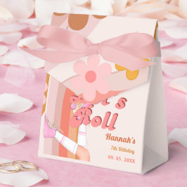 Låt oss Roll Retro Groovy Roller Skate Birthday Pa Presentaskar