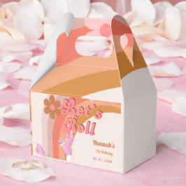 Låt oss Roll Retro Groovy Roller Skate Birthday Pa Presentaskar