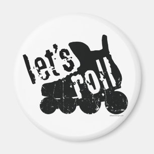 Låt oss Roll (Roller Hockey) Magnet